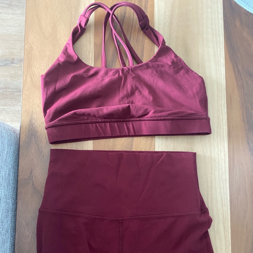 Lululemon crop Align leggings  & Energy bra bundle